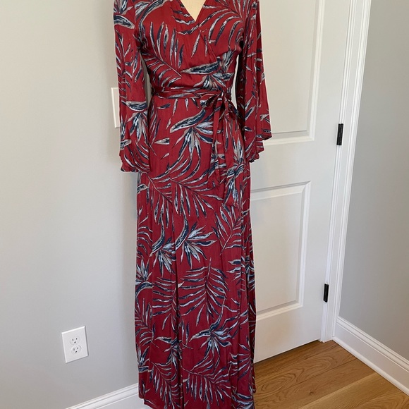 Amuse Society Isle of Love Wrap Maxi Dress - Picture 3 of 10